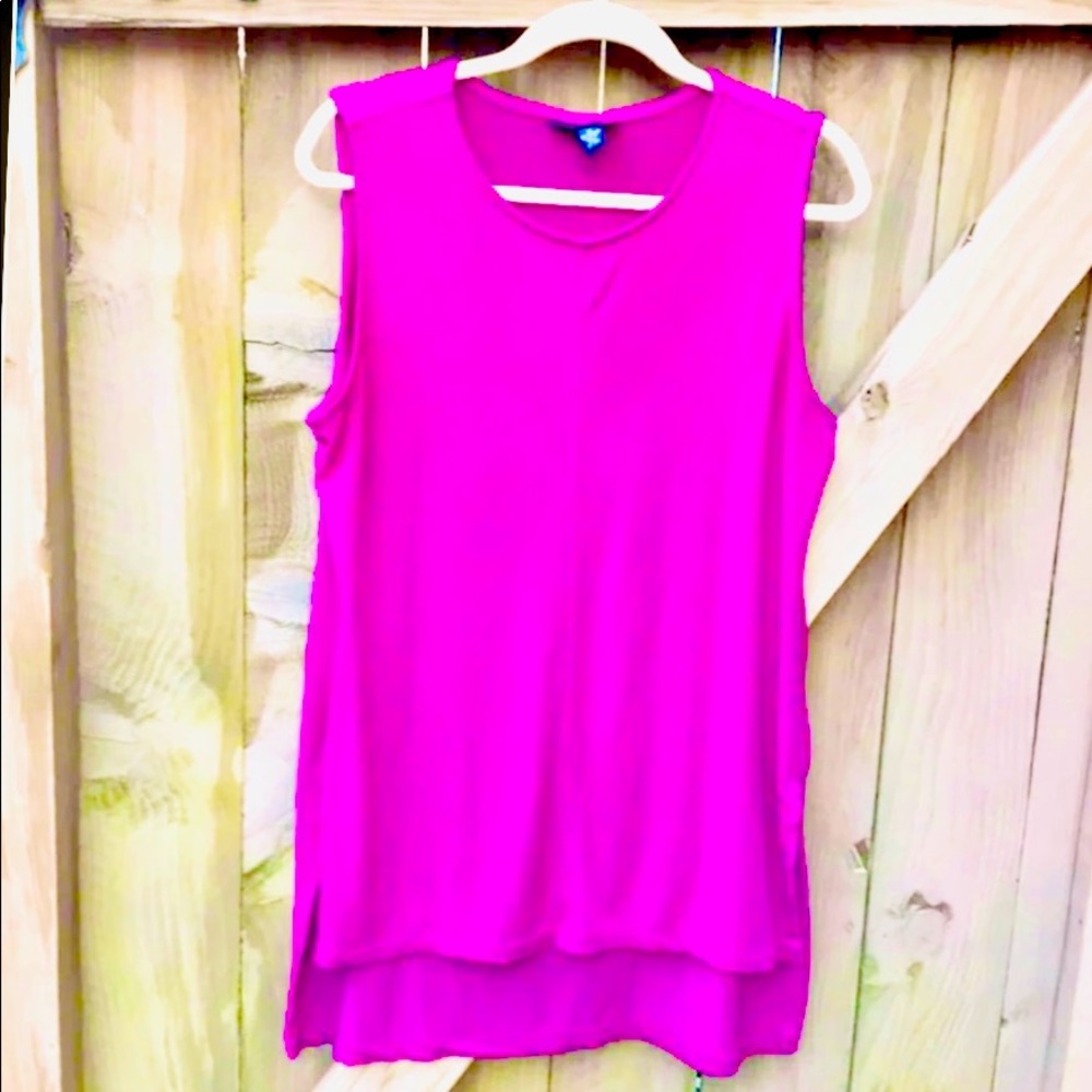 Alfani Hibiscus Pink Tunic M